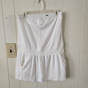 Lacoste White Women's Strapless Romper Size M